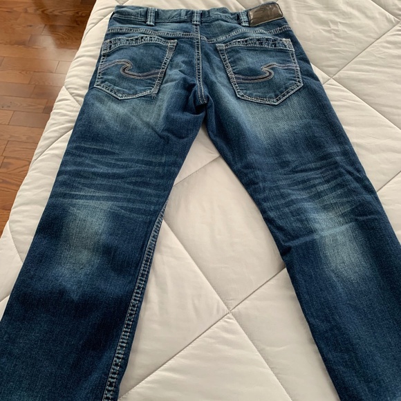 Silver Geordie Jeans 34/30 - Picture 1 of 7
